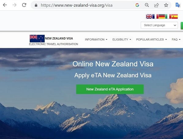 FOR ITALIAN CITIZENS - NEW ZEALAND Government of New Zealand Electronic Travel Authority NZeTA - Official NZ Visa Online - domanda di visto ufficiale online per la Nuova Zelanda Governo della Nuova Zelanda